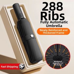 CHUANQIMINGMEI | Windproof and Waterproof Rain Sun Umbrella 288 Ribs