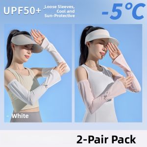 Miiow | Womens Summer Outdoor Cycling Ice Silk Sleeve Sun Protection Long Lasting Cool Sensation Hand Protection High UV Protection