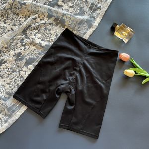 กางเกงชั้นในเสริมหน้าท้องทรงสลิมฟิตสำหรับผู้หญิง ทรงเอวสูง สไตล์ฤดูร้อน ป้องกันการโชว์เนื้อ กางเกงชั้นในแบบบาง 5 ส่วน 4 ฤดู