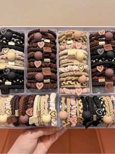 Lolo High-End Thick Elastic Hair Ties Durable Hair Bands for Ponytails And Heads Powerful Elasticity Hair Bands for Personal Use