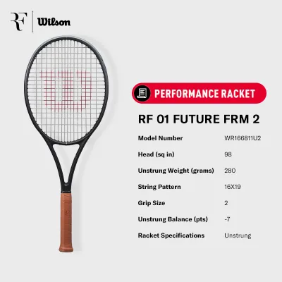 WILSON Roger Federer RF 01 Future Performance Tennis Racket (Unstrung)