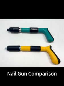 Nail Gun Cordless Heavy Duty Manual - Noise Reduction High Power Durable Steel Build Easy Handling Reliable Fastening for Concrete Walls/Ceilings & Decorative Projects