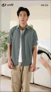 UNIFIT Mens Casual Short Sleeve Polo Shirt | Button-Down Relaxed Fit Everyday Top UM101