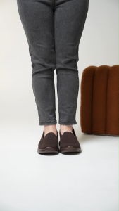LARRIE Kasut Perempuan 2-Inch Sneaker Slip-On - L62223-MM01SV-35-D.COFFEE