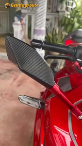 LC135 Y15 Y16 Universal Rear View Mirror Side Mirror CNC Alloy Anti-Glare Short Rearview Mirrors EX5 R15 R25 115FI KRISS