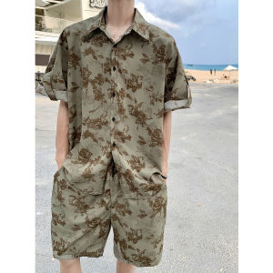 ZHUOCAN | UV Protection Cool & Dry Shirt and Shorts Beach Style