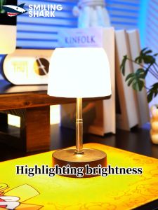 SMILING SHARK XYD026 LED Night Light White Warm Light Ambient Light Type-c Rechargeable Bedside Lamp Retractable Waterproof Household Camping Lighting