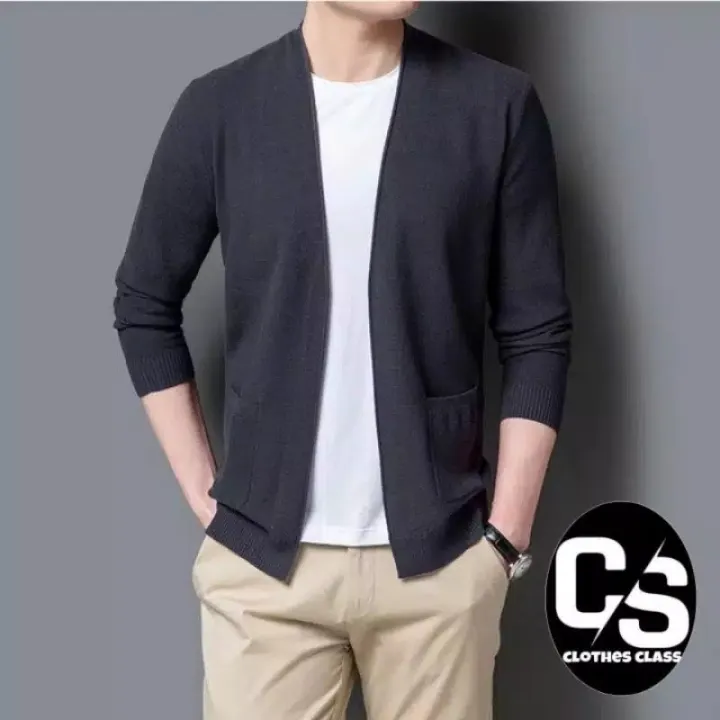 Sweater Rajut Pria Cardigan Pria Korea Sweater Slimfit Premium