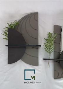 Kệ gỗ decor treo tường trang trí bàn học phòng khách phòng ngủ nhà bếp để sách không cần khoan Molago BB-X