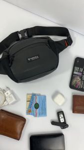Tapaxco Tas Pinggang Pria Patra Tas Pinggang Waterproof Tas Pinggang dari Kulit Waistbag