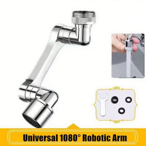 Universal Metal Copper Kitchen Faucet Aerator Extender 1080° Rotation Spray Head Tap Extension 360° Sink Sprayer  Water Saving