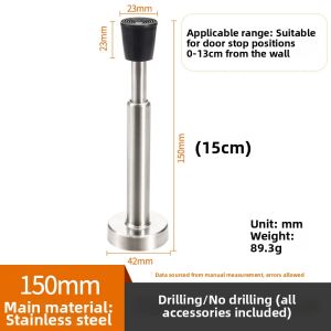 XINFANGCHENG | Hydraulic Shock Absorbing Extendable Bumper Door Stop Stainless Steel & Rubber Silent