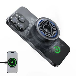 TELESIN หม้อน้ําโทรศัพท์มือถือแม่เหล็ก Pro Cooler Fan ฮีทซิงค์สําหรับโทรศัพท์มือถือแท็บเล็ต Cooler สําหรับการเล่นเกมที่ถ่ายทอดสด