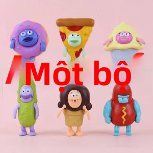 Beachburg Passerby Gourmet Donut Ring Cross-dressing Series Phim Hoạt Hình Búp Bê Trang Trí Biểu Cảm Dễ Thương Trang Trí Nội Thất Ô Tô