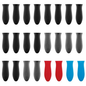 8Pcs Silicone Hot Handle Holder Heat Resistant Pot Handle Covers Flexible Pot Handle Sleeve Dishwasher Safe Silicone Pan Handle