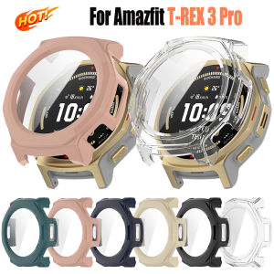Tempered Glass Case Screen Protector For Huami Amazfit T-REX 3 Pro Watch Full Cover Bumper for Huami Trex3 Pro 44mm Accessoies