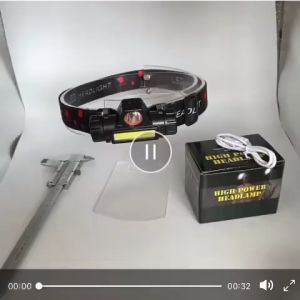 Senter Kepala USB Charger Headlamp LED Lampu Camping S3M
