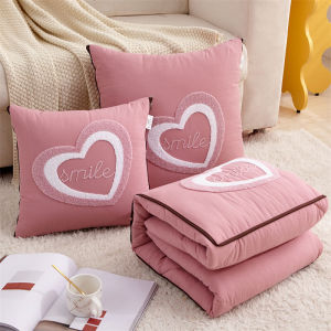 Pillow and Quilt Foldable Dual-Purpose All Year Round Neutral Office Lunch Break Blanket Air Conditioning Blanket Car Cushion Cushion Two-in-One