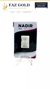 10g Silver Bar 999.9 Fine Silver | Nadir | LBMA Approved | Sealed Assay Card
