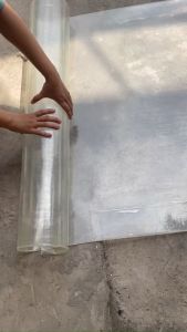 ( Khổ rộng 1.2m x dài 10m x dày 8zem) Cuộn tôn nhựa màu Trắng đục lấy ánh sáng che nắng che mưa chất lượng