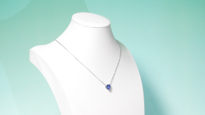 S925 Sterling Silver Lab Grown Sapphire With 10mm Cornflower Blue Heart Shape Pendant Fashion Jewelry Anniversary Gift for Her