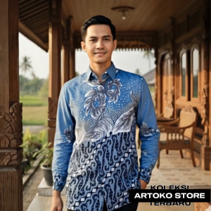 Kemeja Batik Pria tangan Panjang Motif AnggreK Seno Terbaru