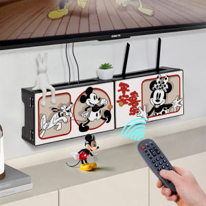 เคสใส่เครื่องมือ Wi-Fi ไร้สายแบบติดผนังแบบพื้นฐาน ชั้นวางเครื่องรับสัญญาณแบบติดผนัง กล่องเก็บสายเครื่องมือแบบป้องกันการเจาะ