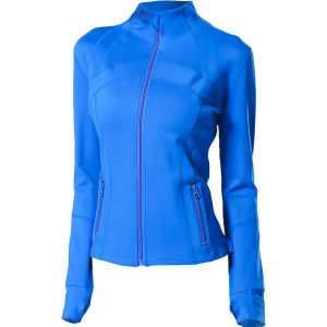 Uarun Yoga Jacket Stand Collar Fitness Running Tight Womens Sportswear Long Sleeve Nylon Outerwear No Chest Pad Open Cardigan