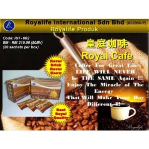 ROYAL CAFE [ROYAL LIFE ORIGINAL] COFFEE FOR MEN AND WOMEN 10 SACHETS TRIAL PACK (pampagana/pampatagal/pampalaki)