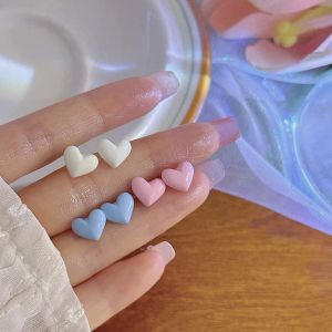 Unique Elegant Pink Heart Ear Studs