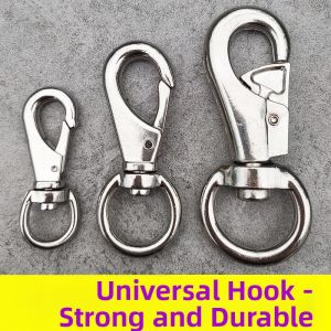 MOMIAN | Rotatable Handle Stainless Steel Hook Dog Leash
