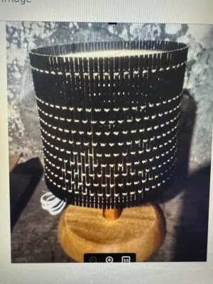 Boho Lampshade 6X10 free bulb w/laser engraved