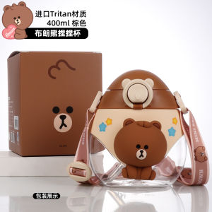 Thomas Kids ความจุขนาดใหญ่ถ้วยฟาง Tritan ถ้วยน้ําพร้อมสเกล ฤดูร้อน เด็กอนุบาล การ์ตูน ดีไซน์ ถ้วยดูดแบบไม่มีด้ามจับ