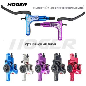 HOGER MTB Xe Đạp Phanh Đĩa Thủy Lực Bộ 160mm Cánh Quạt Kẹp Phanh Tấm Phía Trước Phía Sau Núi Kẹp Xe Đạp Cho Tay Cầm 22.2mm Một Trụ Cột