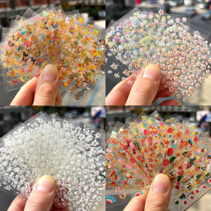 Self-Adhesive Nail Art Stickers Butterfly Flowers Student Pregnant Women Childrenusable Korean Beauty Tools Manicure Patch