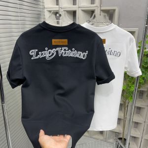 เสื้อยืดแขนสั้นผู้ชาย ทรงหลวม ปักตัวอักษร สไตล์ลำลอง คอตุ้มกลม เสื้อเชิ้ตชั้นใน ทรงเข้ารูป ฤดูใบไม้ผลิและฤดูใบไม้ร่วง