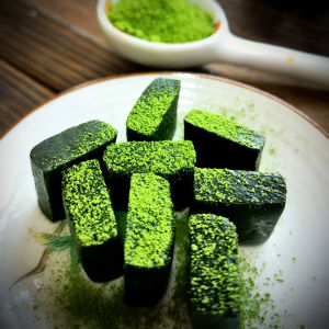 Mochi Green Tea Candy Small Sugar Person Handmade No Sugar No Maltose Ultra Thick Pure Cane Sugar Free Snacks Nuts Specialties