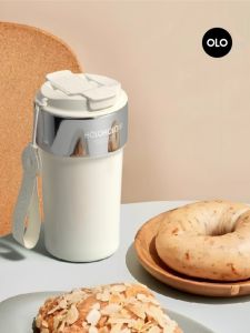 แก้วกาแฟสแตนเลส 316 ดีไซน์เก๋ไก๋สำหรับผู้หญิง แก้วดื่มน้ำแบบทนทาน แก้วดื่มน้ำแบบมีห้องเย็นและห้องร้อน