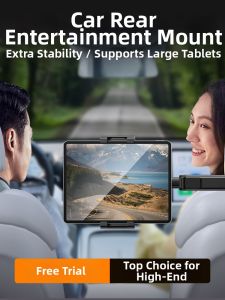wasshope | Car Rear Seat Tablet Phone Stand Metal Headrest Mount