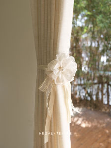 HEGALY White Lace Ribbon Curtain Tie Artistic Decorative Fabric Rope Korean Style Home Textile Curtain Accessories