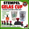 STEMPEL FLASH PLASTIK / STEMPEL CUP MINUMAN / STEMPEL CUP GELAS / STEMPEL STRROFOAM / STEMPEL PLASTIK DLL. 