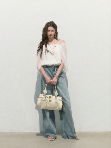 OAKMOO | Áo Blouse Chiffon Tay Dơi Hở Vai