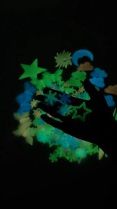 Set miếng dán dạ quang phát sáng trong đêm trang trí nhà cửa