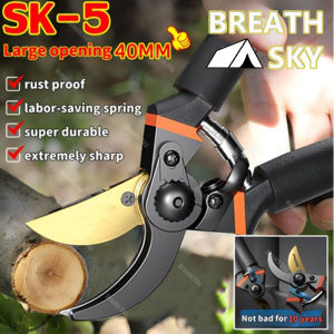 SK5 Gardening Pruning Shears High Carbon Steel Cutter Garden Plant Scissors Branch Hands Pruner
