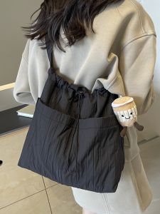 Korean Style Casual Large Capacity Tote Bag Crossbody Bag Fashionable Single Shoulder Bag Leisure Trendy Handbag