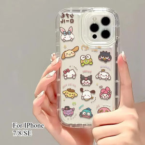 Sanrio | Sanrio Hello Kitty Cinnamoroll Phone Case For iPhone 16 15 14 13 12 11 Pro Max X XR XS 7 8 Plus Soft Silicone Transparent Cover