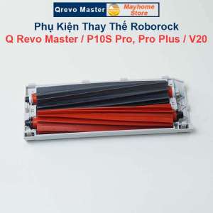 Phụ Kiện Thay Thế Roborock Qrevo Master P10S Pro P10S Pro Plus V20 / Đôi Chổi Lăn Cao Su Nắp Chổi Lăn & Đế Gắn Khăn/
