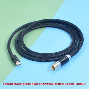 High Fidelity USB-C to Coaxial SPDIF Line Decoding DAC Cable MFI Certified Audio Interface Digital Sound Converter