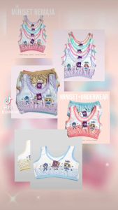 Miniset Anak SD SMP umur 8-13 Tahun motif LOL Katun Murni Murah