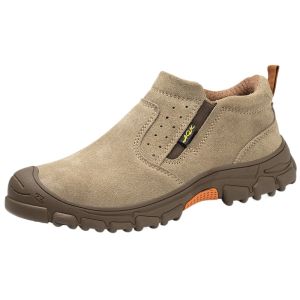 Soft Sole Safety Shoes Men Anti Smash Anti Puncture Lightweight Labor Protection Work Boots Comfortable Protective Footwear